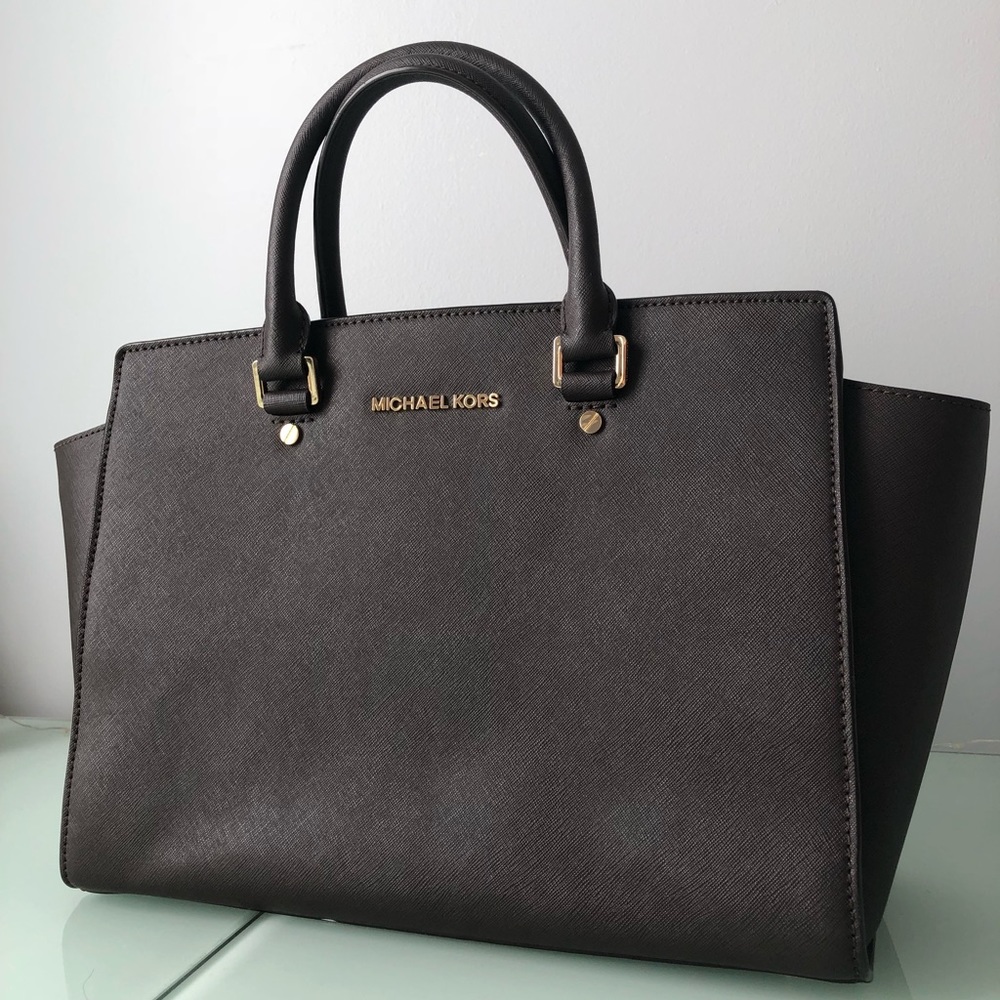 💕SOLD💕Selma Large Saffiano Leather Satchel